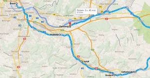 Fietsvakantie Zwitserland-Baselbiet route