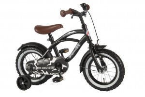 Volare kinderfietsen-Yipeeh Black Cruiser 12 inch